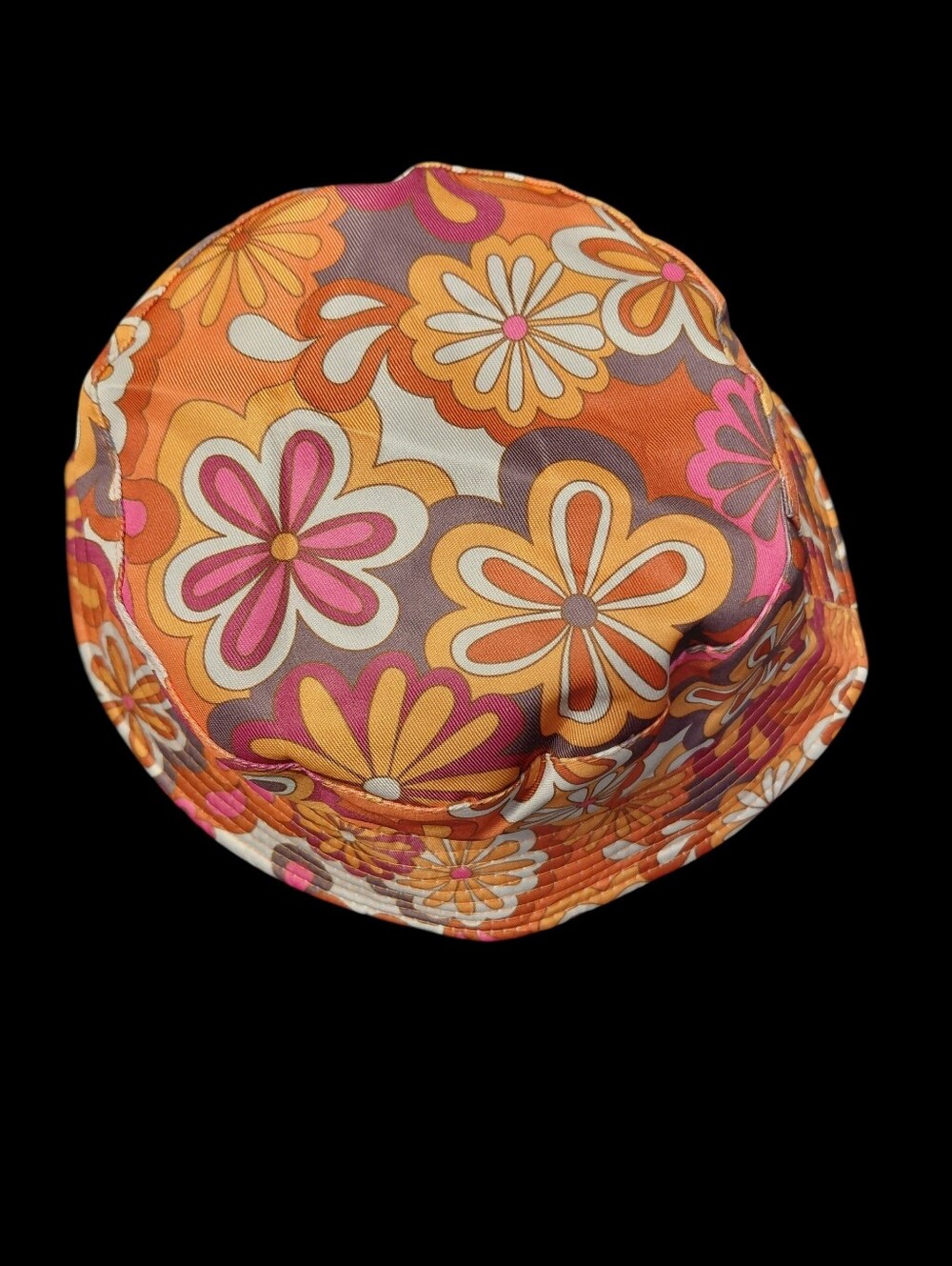 Floral Reversible Bucket Hat in Vibrant Colors Unisex Sz. 22"-23" - Picture 6 of 6